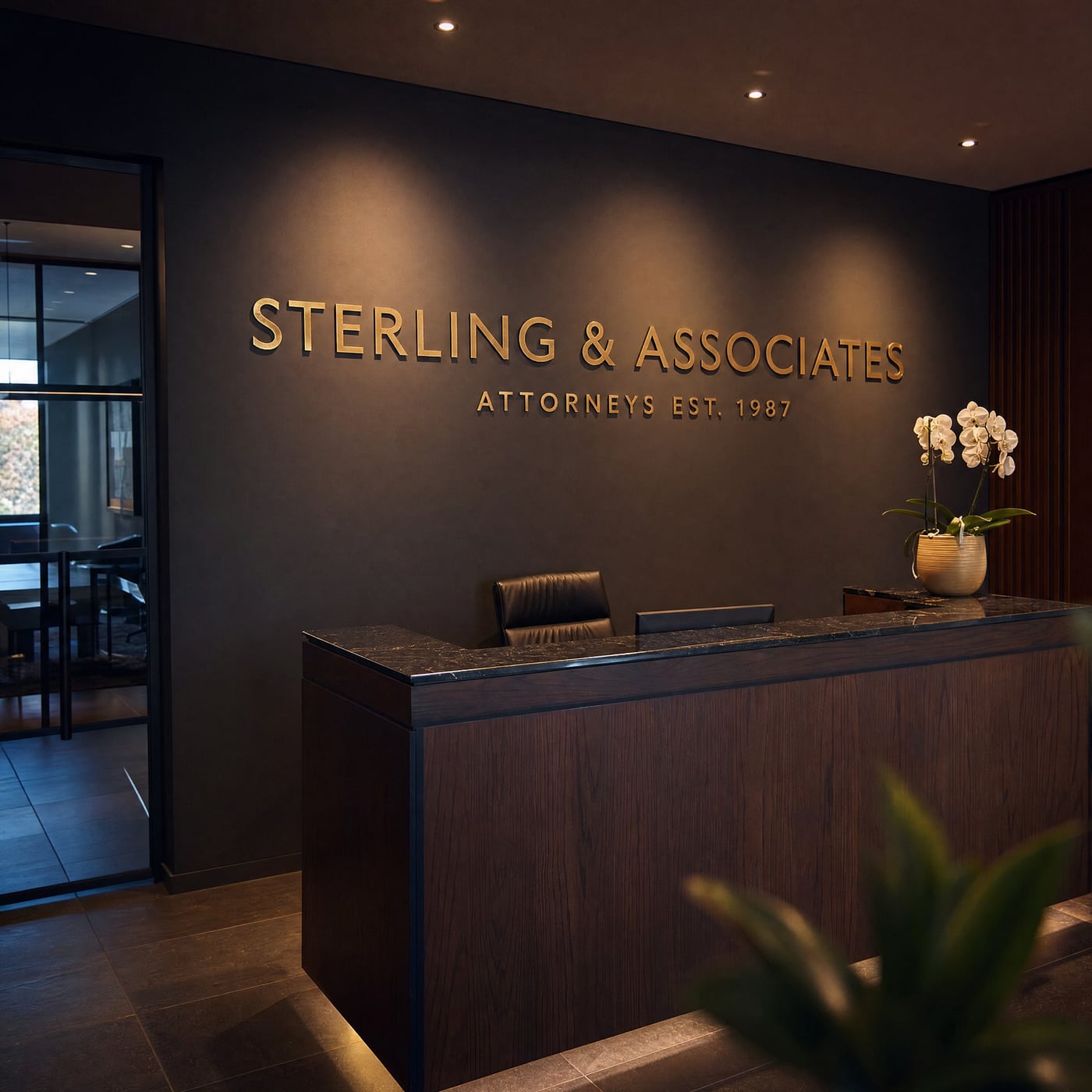 Sterling & Associates reception — Sandton, Johannesburg